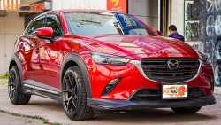 Mazda Cx3 จัดล้อ Cosmis 9-18นิ้ว Offset35 รัดยาง Kumho PS31 สเปค 235/45R18