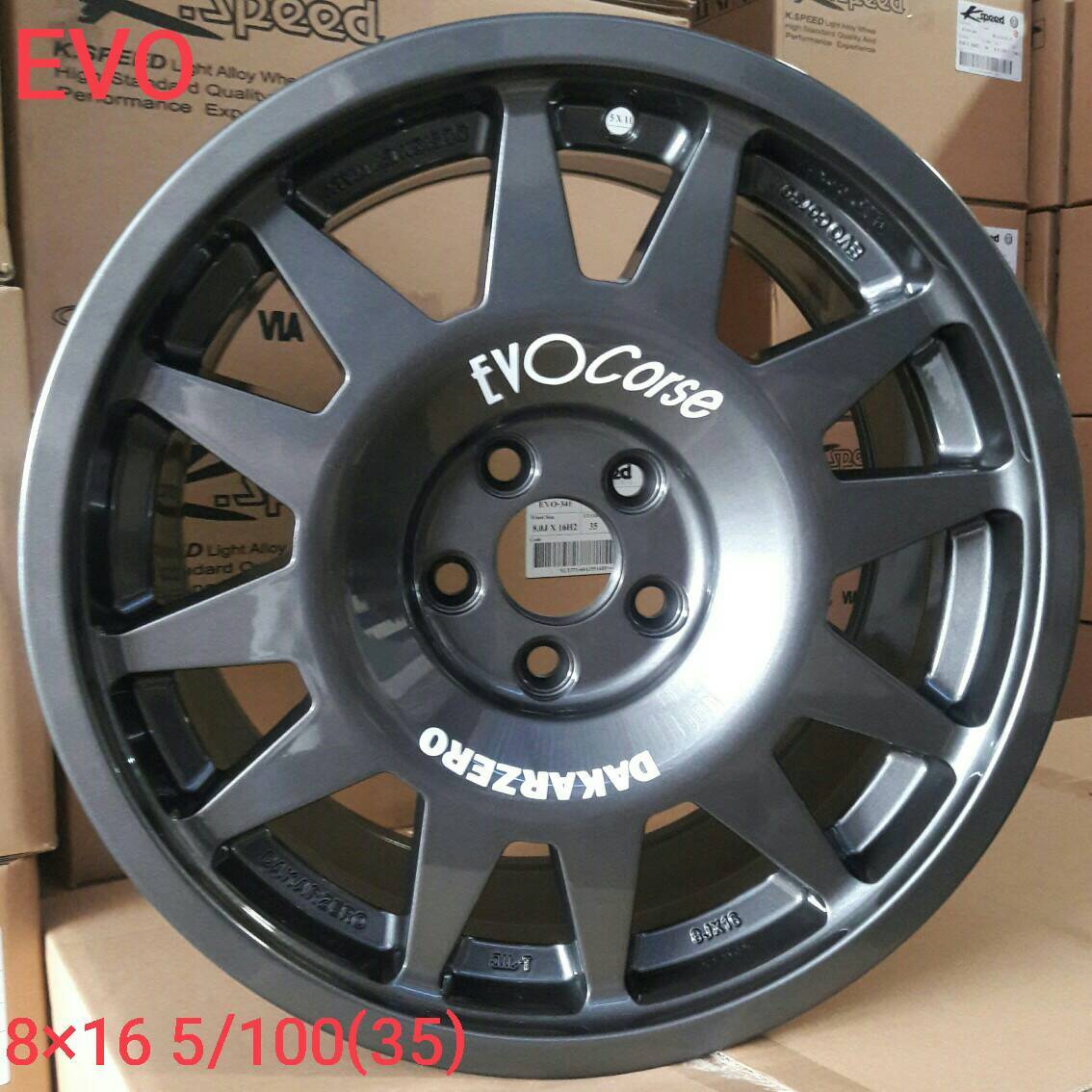 ล้อแม็กใหม่ Evo Cross 341 5รู100 ET35 สีเทา สำหรับ Beetle ตัวเก่าใช้ยางเดิม 8-16นิ้ว ล้อแม็ก ล้อแม็กใหม่ Evo Cross 341 5รู100 ET35 สีเทา สำหรับ Beetle ตัวเก่าใช้ยางเดิม 8-16นิ้ว