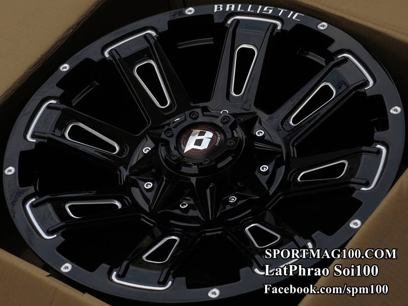 แม็กซ์ใหม่ USA Ballistic Bravage 6รู139 ดำมิลลิ่ง 9-20นิ้ว ล้อแม็ก แม็กซ์ใหม่ USA Ballistic Bravage 6รู139 ดำมิลลิ่ง 9-20นิ้ว