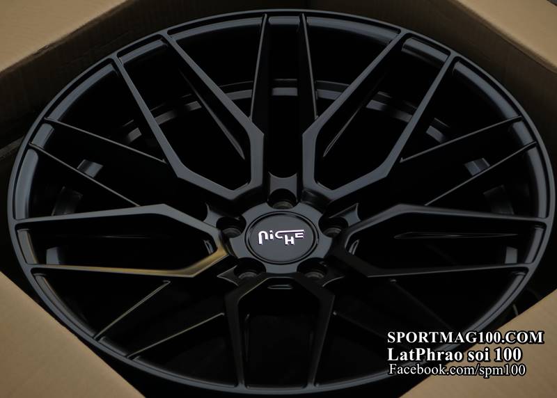 ล้อแม็กใหม่ NICHE Gamma 5รู112 ET42-48 สีดำด้าน สำหรับBenz ทุกClass F8.5 R9.5-19นิ้ว ล้อแม็ก ล้อแม็กใหม่ NICHE Gamma 5รู112 ET42-48 สีดำด้าน สำหรับBenz ทุกClass F8.5 R9.5-19นิ้ว