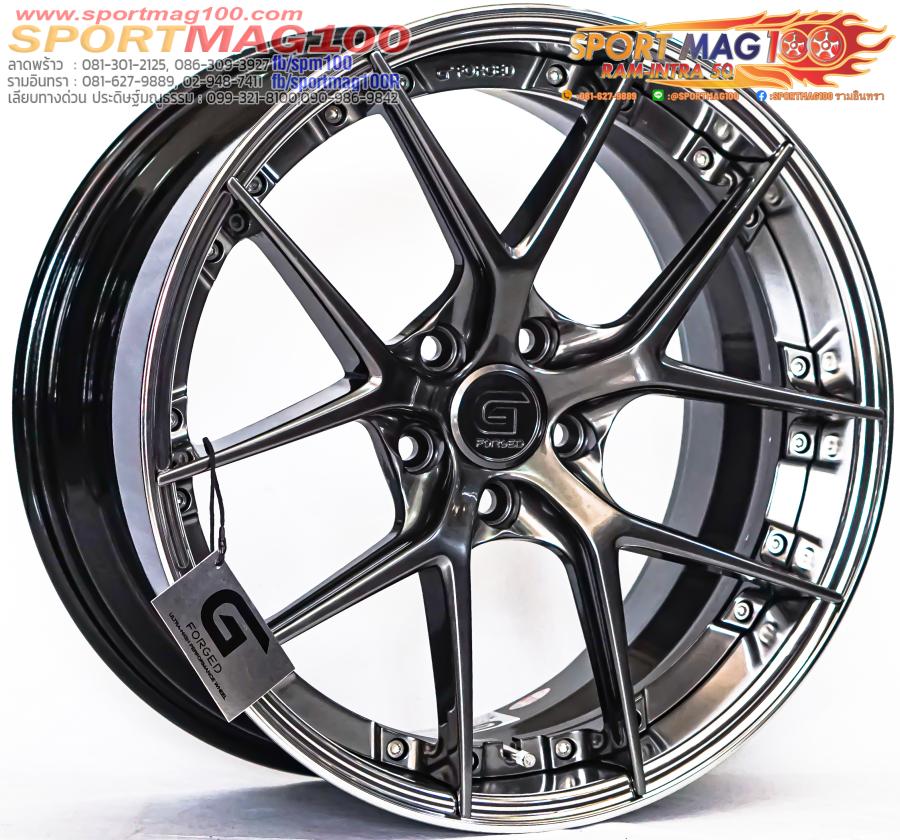 ล้อแม็กแท้2ชิ้น G-Forged GF08 5รู114 สีไฮเปอร์ดาร์คขอบเงา ET32-40 F8.5 R9.5-19นิ้ว ล้อแม็ก ล้อแม็กแท้2ชิ้น G-Forged GF08 5รู114 สีไฮเปอร์ดาร์คขอบเงา ET32-40 F8.5 R9.5-19นิ้ว