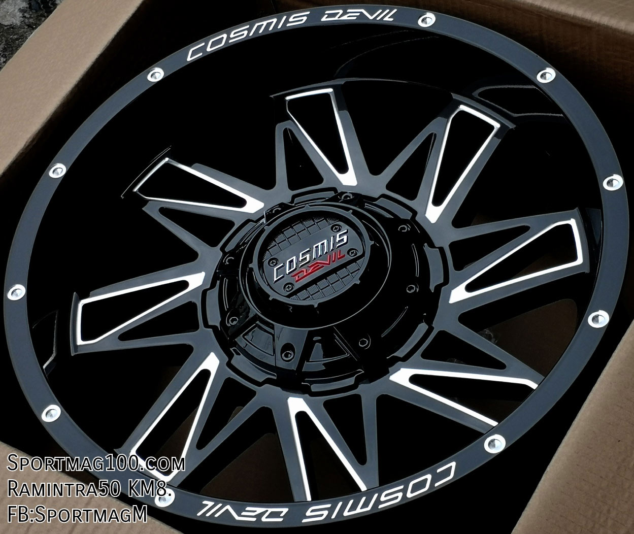 แม็กซ์ใหม่ Cosmis Devil Spin82 5รู139/150 ET0 ดำมิลลิ่ง 9-18นิ้ว ล้อแม็ก แม็กซ์ใหม่ Cosmis Devil Spin82 5รู139/150 ET0 ดำมิลลิ่ง 9-18นิ้ว