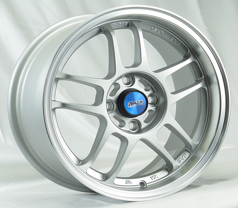 ล้อใหม่ FlowForming Yachi U01R 4รู100 ซิลเวอร์ เบาเพียง 4.9โล 7-15นิ้ว ล้อแม็ก ล้อใหม่ FlowForming Yachi U01R 4รู100 ซิลเวอร์ เบาเพียง 4.9โล 7-15นิ้ว