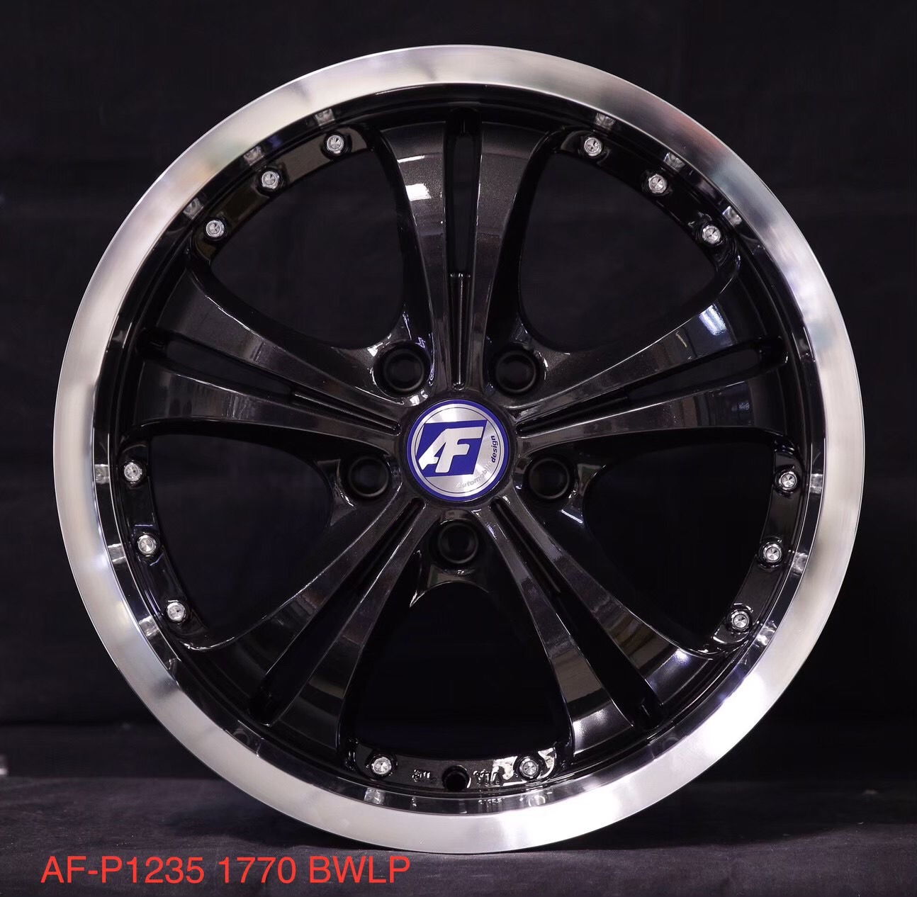 เฮียสั่งลด แม็กซ์ใหม่ AF Storm 5รู114 สีดำขอบเงา เพียง 2,750 รวมยางใหม่ 17,900 7-17นิ้ว ล้อแม็ก เฮียสั่งลด แม็กซ์ใหม่ AF Storm 5รู114 สีดำขอบเงา เพียง 2,750 รวมยางใหม่ 17,900 7-17นิ้ว