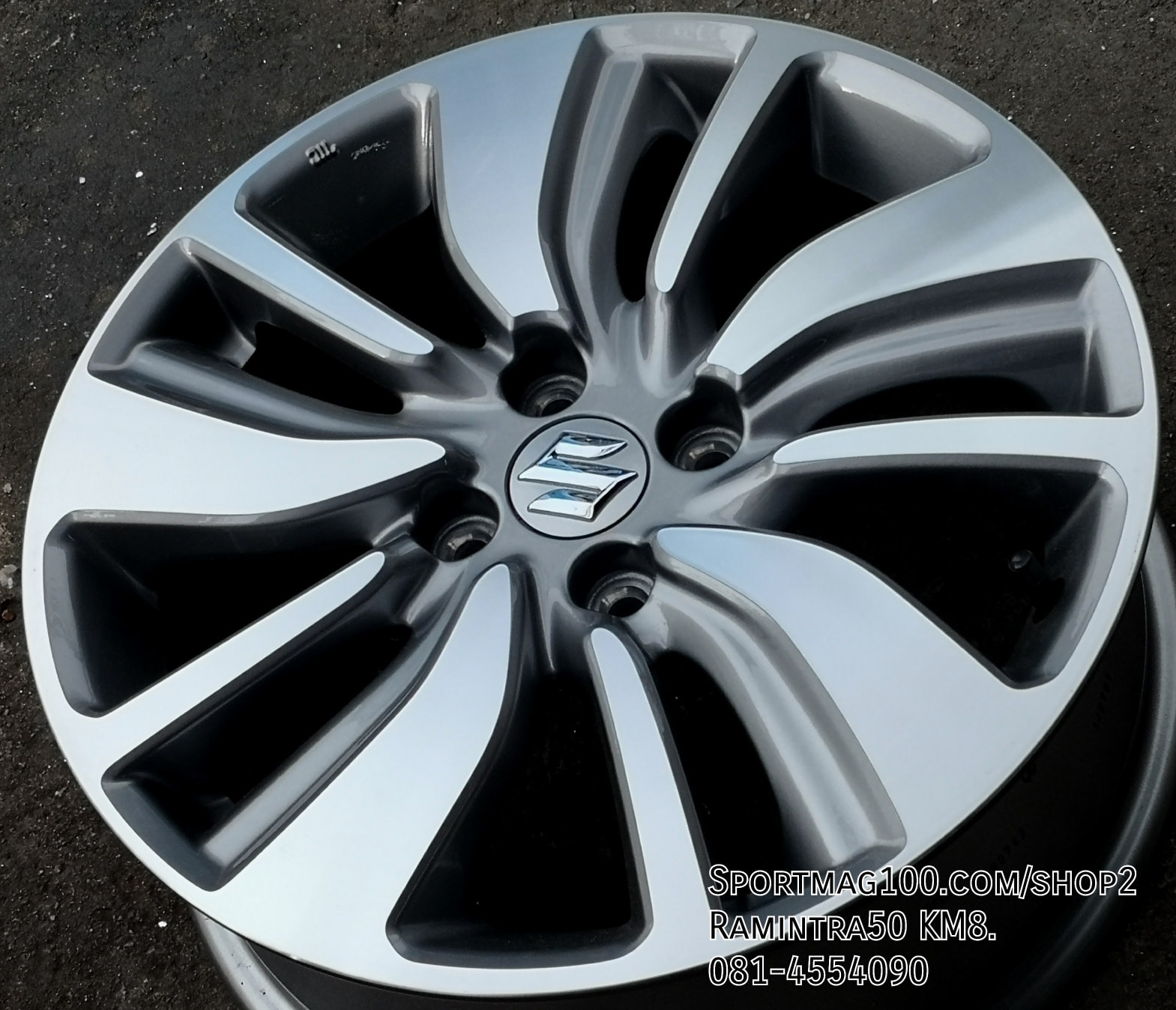 ล้อแม็กมือสอง Suzuki Swift-2022 4รู100 สีเงินหน้าเงา 6-16นิ้ว ล้อแม็ก ล้อแม็กมือสอง Suzuki Swift-2022 4รู100 สีเงินหน้าเงา 6-16นิ้ว
