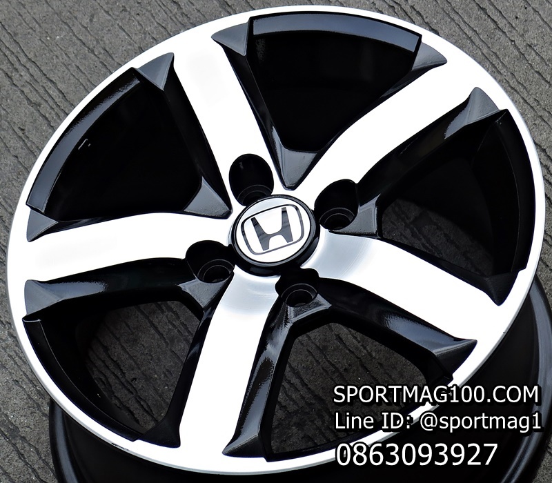 ล้อแม็ก ล้อแม็กมือสอง Honda CIVIC 4รู100 ดำหน้าเงา 5.5-15นิ้ว(ลาดพร้าว)