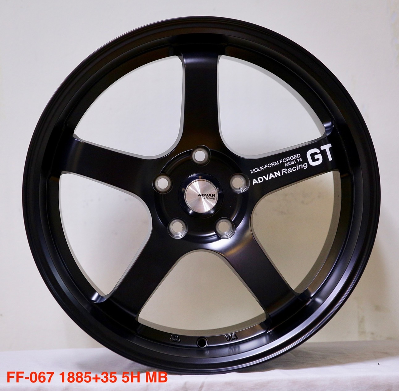ล้อแม็กใหม่ FlowForming Advan FF067 5รู114 ET35 ดำด้าน 8.5-18นิ้ว ล้อแม็ก ล้อแม็กใหม่ FlowForming Advan FF067 5รู114 ET35 ดำด้าน 8.5-18นิ้ว