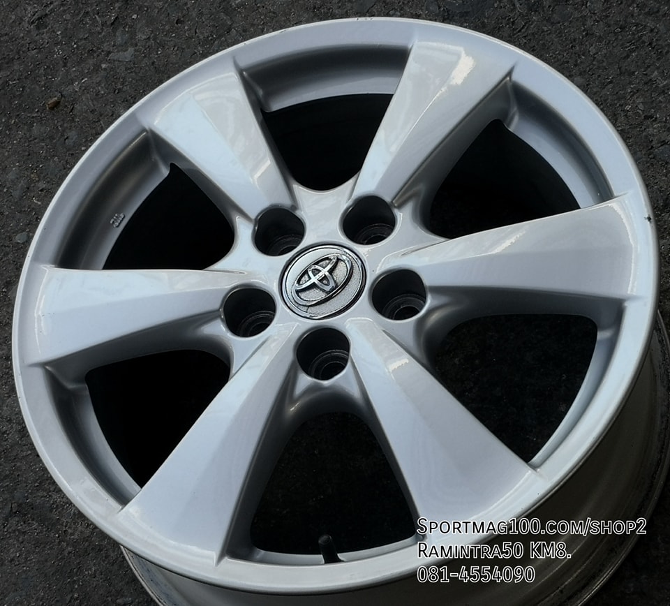 ล้อแม็กมือสองแท้ Toyota 6ก้าน 5รู114 ซิลเวอร์ 7-17นิ้ว(รามอินทรา) ล้อแม็ก ล้อแม็กมือสองแท้ Toyota 6ก้าน 5รู114 ซิลเวอร์ 7-17นิ้ว(รามอินทรา)