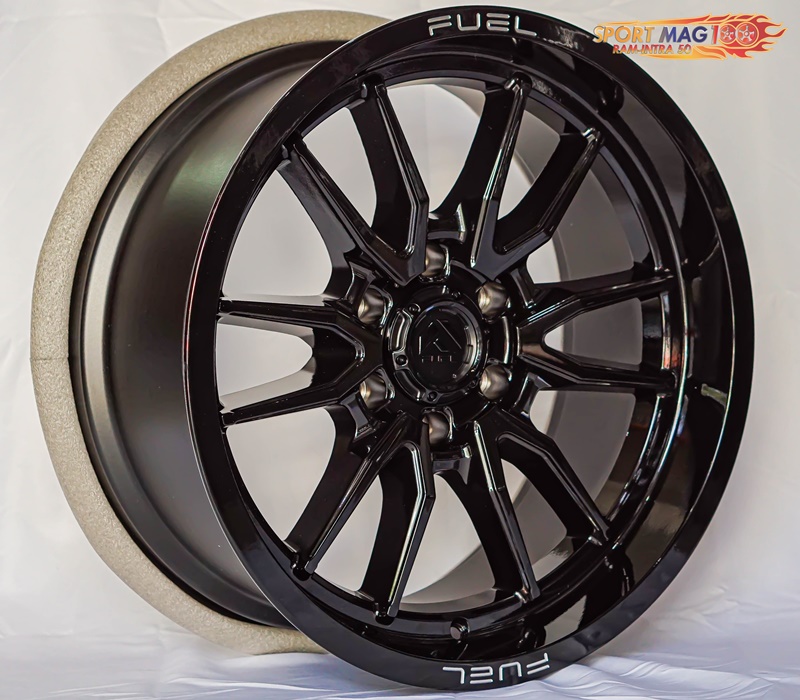ล้อแม็กใหม่แท้ USA Fuel Clash 6รู139 ET1 ดำแวว 9-20นิ้ว ล้อแม็ก ล้อแม็กใหม่แท้ USA Fuel Clash 6รู139 ET1 ดำแวว 9-20นิ้ว