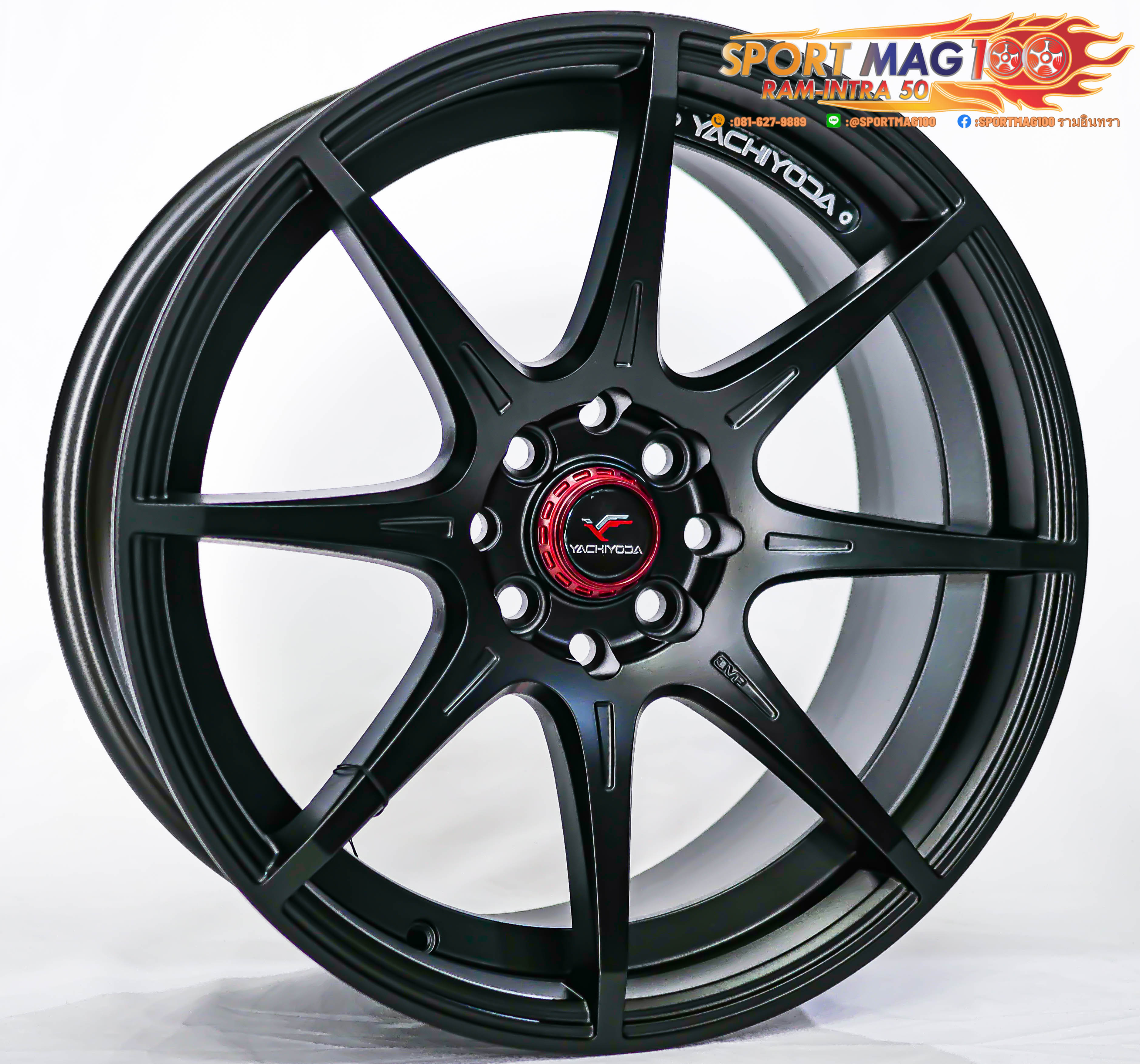 ล้อแม็กใหม่ FlowForming Yachiyoda LW01X 4รู100/114 ET30 ดำด้าน 7.5-17นิ้ว ล้อแม็ก ล้อแม็กใหม่ FlowForming Yachiyoda LW01X 4รู100/114 ET30 ดำด้าน 7.5-17นิ้ว