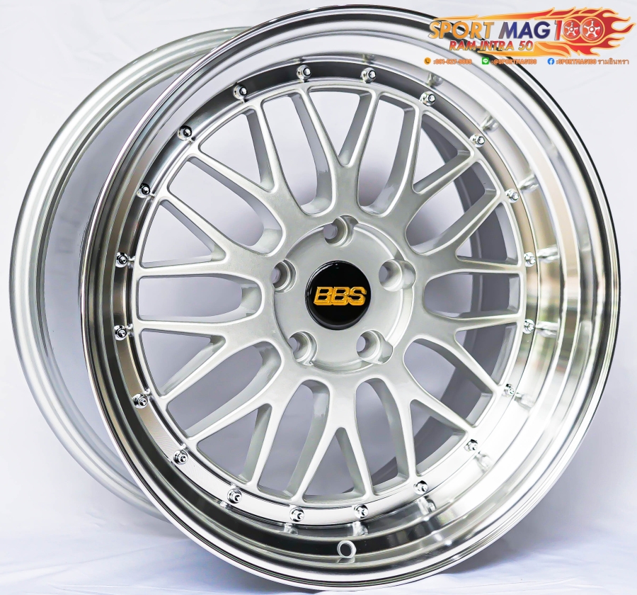 ล้อแม็กใหม่ลาย BBS LMR 5รู114 ET33-35 ซิลเวอร์ขอบกระจก F8.5 R9.5-18นิ้ว ล้อแม็ก ล้อแม็กใหม่ลาย BBS LMR 5รู114 ET33-35 ซิลเวอร์ขอบกระจก F8.5 R9.5-18นิ้ว