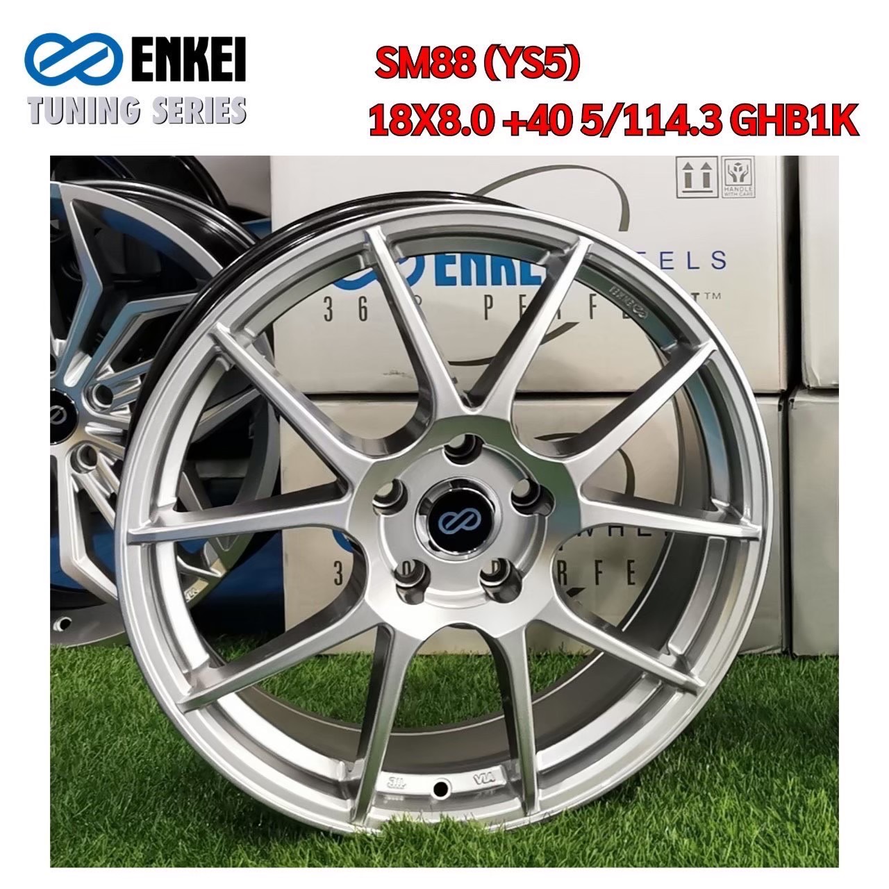 ล้อแม็กใหม่ ENKEI SM33 5รู114 ET40 ไฮเปอร์ 8-18นิ้ว ล้อแม็ก ล้อแม็กใหม่ ENKEI SM33 5รู114 ET40 ไฮเปอร์ 8-18นิ้ว
