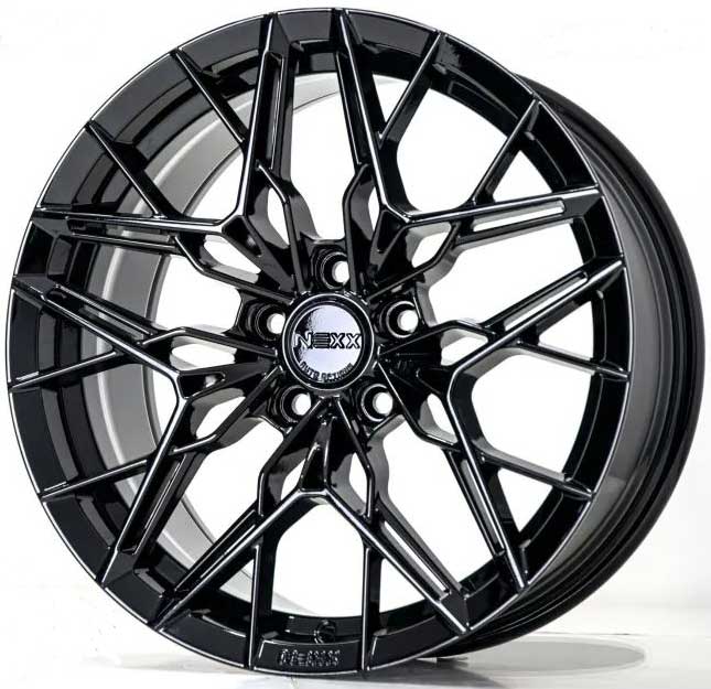 ล้อแม็ก ล้อแม็กใหม่เบา FlowForming NEXX XX05 5รู112/114 ET35 ดำแวว 8.5-18นิ้ว 