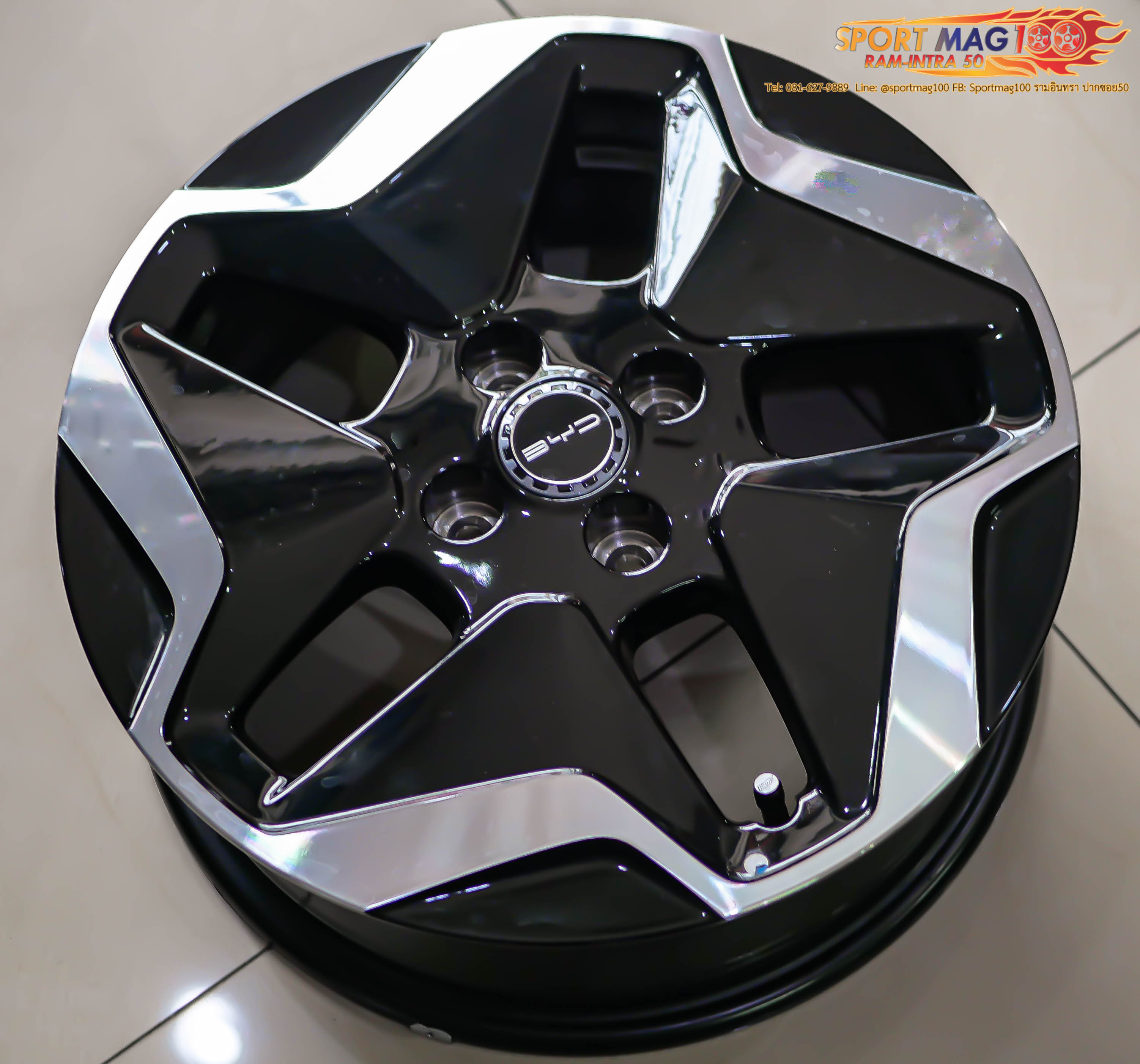 ล้อแม็ก BYD Dolphin 16นิ้ว 4รู100 ดำหน้าเงา 6-16นิ้ว(ลาดพร้าว-รามอินทรา) ล้อแม็ก ล้อแม็ก BYD Dolphin 16นิ้ว 4รู100 ดำหน้าเงา 6-16นิ้ว(ลาดพร้าว-รามอินทรา)