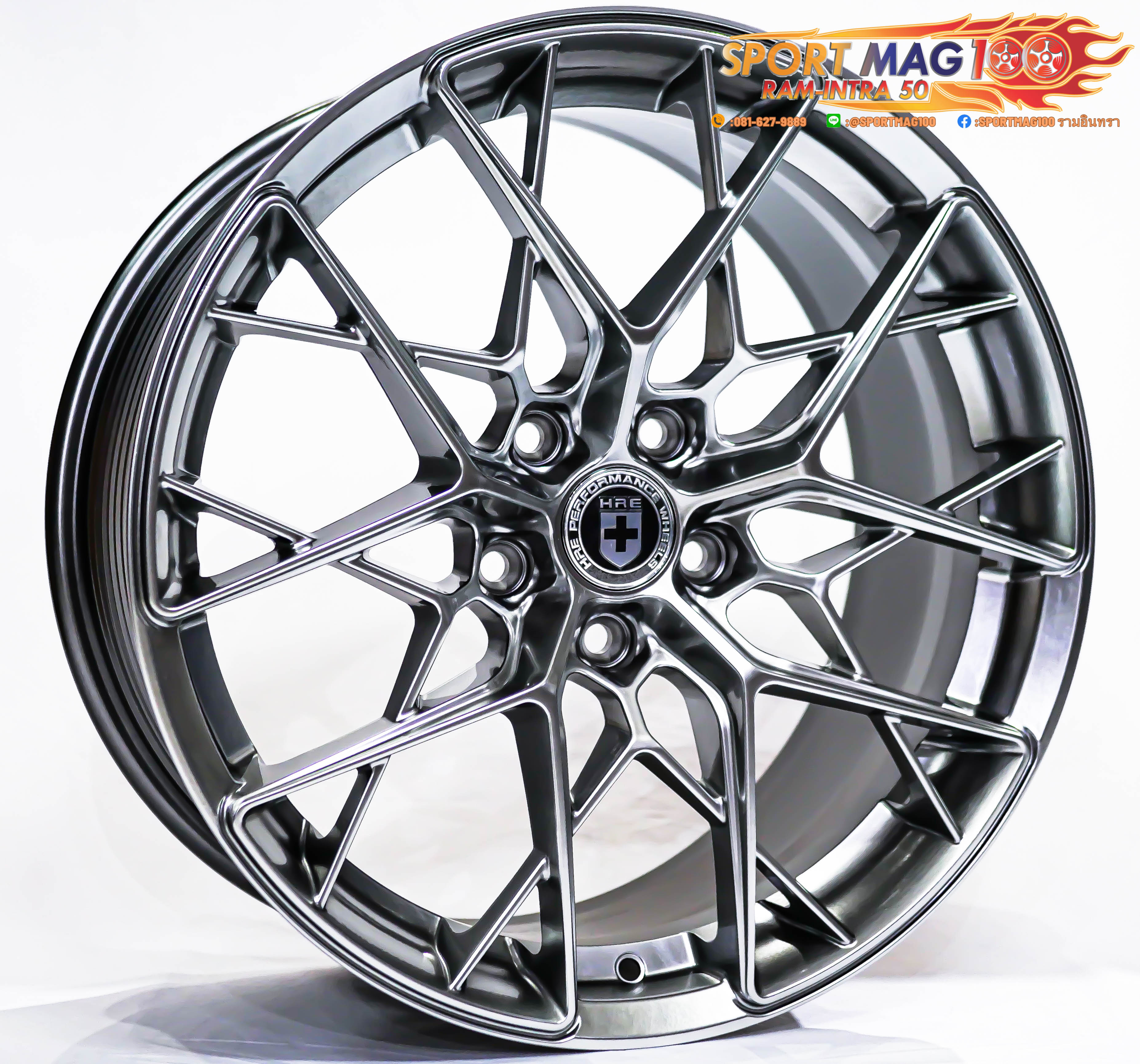 ล้อแม็กใหม่เบา Flowforming HRE F066 5รู112/114 ET35ไฮเปอร์แบล็ค 8.5-18นิ้ว ล้อแม็ก ล้อแม็กใหม่เบา Flowforming HRE F066 5รู112/114 ET35ไฮเปอร์แบล็ค 8.5-18นิ้ว