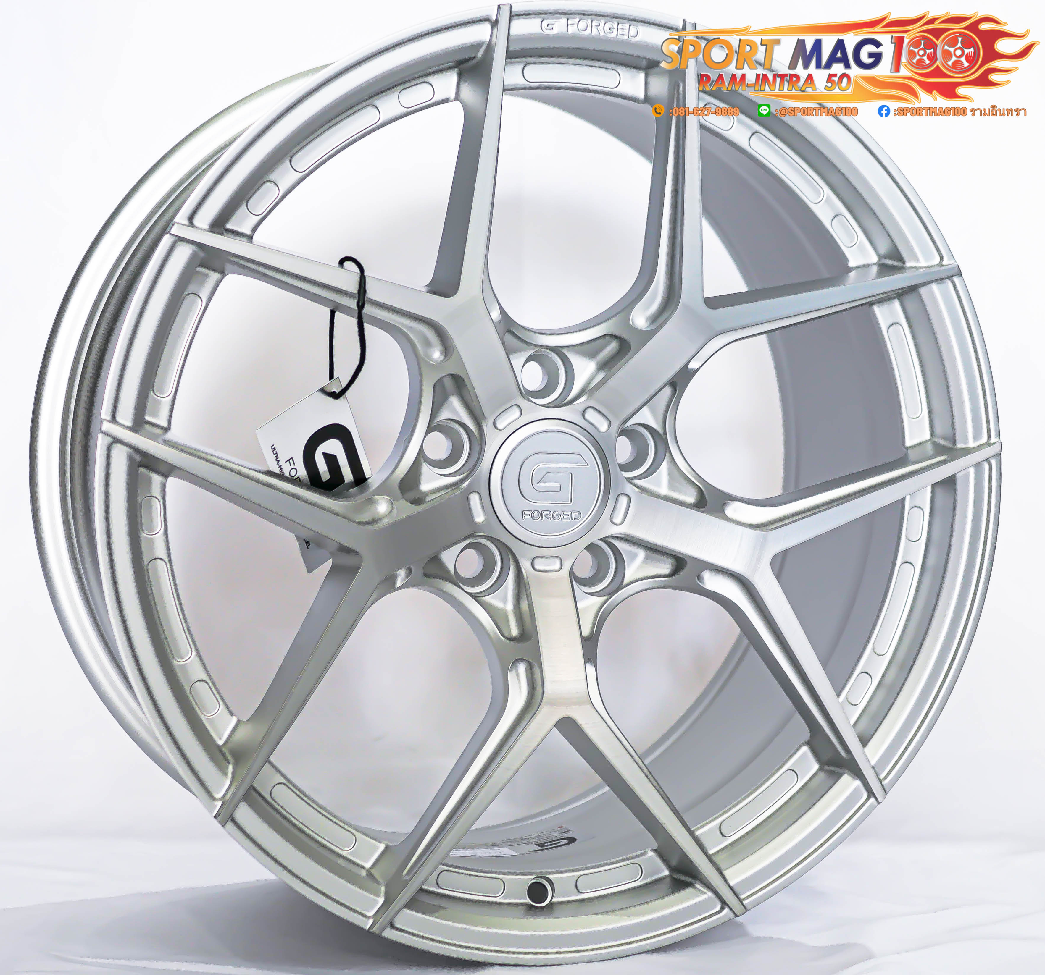 ล้อแม็กแท้ G-Forged GF01M 5รู114/112 สีBrushSilverMatt 8.5-18นิ้ว ล้อแม็ก ล้อแม็กแท้ G-Forged GF01M 5รู114/112 สีBrushSilverMatt 8.5-18นิ้ว