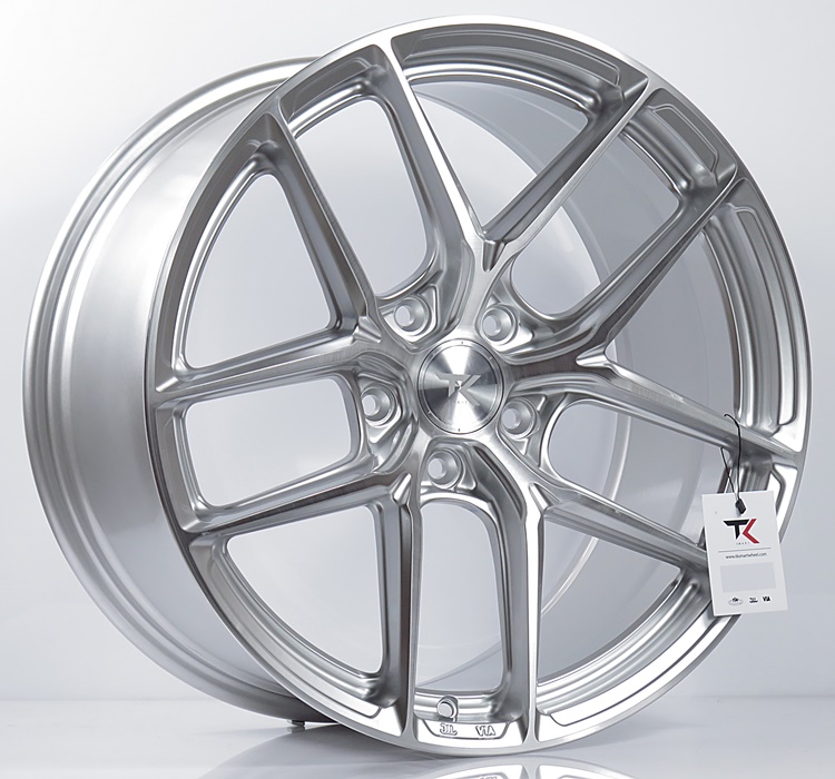 ล้อแม็กใหม่ FlowForming Tam TKF03 5รู120 ET35-38 ซิลเวอร์ปัดทราย F8.5 R9.5-19นิ้ว ล้อแม็ก ล้อแม็กใหม่ FlowForming Tam TKF03 5รู120 ET35-38 ซิลเวอร์ปัดทราย F8.5 R9.5-19นิ้ว