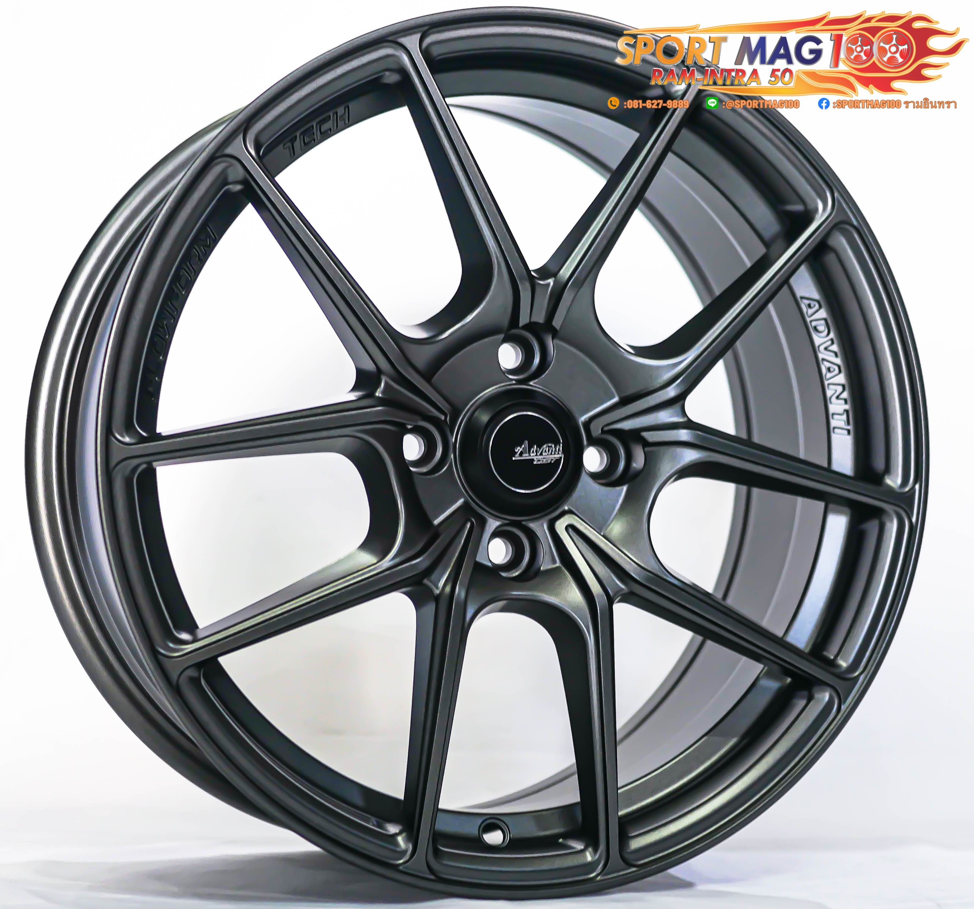 ล้อแม็กใหม่แท้เบา FlowForming Advanti N982M 4รู100 ET40 กันด้าน 7-16นิ้ว (5.5 kg) ล้อแม็ก ล้อแม็กใหม่แท้เบา FlowForming Advanti N982M 4รู100 ET40 กันด้าน 7-16นิ้ว (5.5 kg)