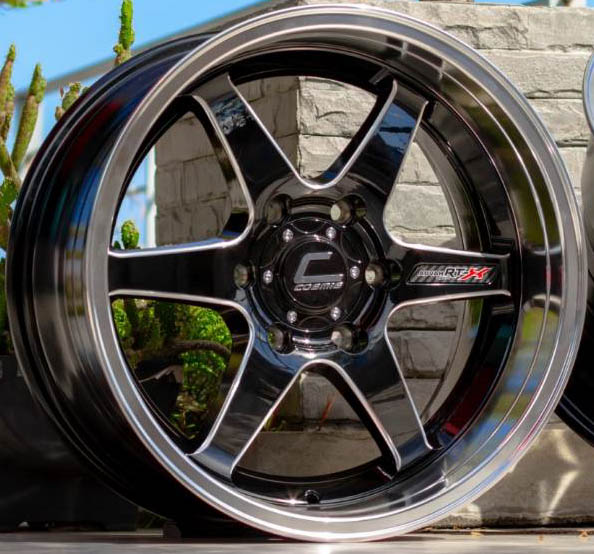 ล้อแม็กใหม่ COSMIS RTX 6รู139 ดำมิลลิ่งขอบเงา F9.5 R10.5-18นิ้ว ล้อแม็ก ล้อแม็กใหม่ COSMIS RTX 6รู139 ดำมิลลิ่งขอบเงา F9.5 R10.5-18นิ้ว