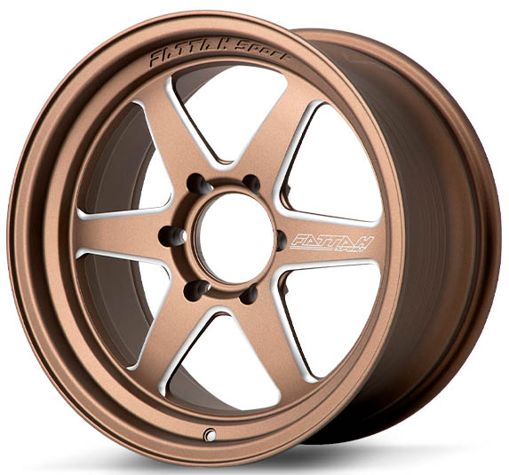 ล้อแม็กใหม่ COSMIS FATTAH F6-R 6รู139 ทองแดงมิลลิ่ง F9.5 R10.5-18นิ้ว ล้อแม็ก ล้อแม็กใหม่ COSMIS FATTAH F6-R 6รู139 ทองแดงมิลลิ่ง F9.5 R10.5-18นิ้ว