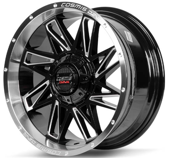 แม็กซ์ใหม่ Cosmis Devil Spin82 6รู130/139 ET0 ดำขอบเงามิลลิ่ง 9-20นิ้ว ล้อแม็ก แม็กซ์ใหม่ Cosmis Devil Spin82 6รู130/139 ET0 ดำขอบเงามิลลิ่ง 9-20นิ้ว