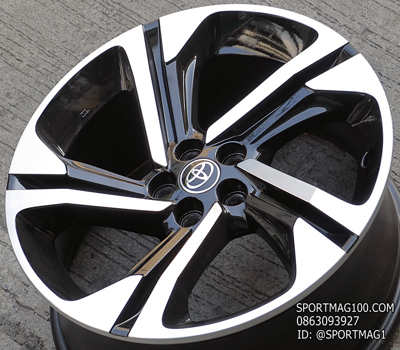 ล้อแม็กป้ายแดง Toyota Yaris Cross 5รู100 ดำหน้าหน้า 7-18นิ้ว(รามอินทรา) ล้อแม็ก ล้อแม็กป้ายแดง Toyota Yaris Cross 5รู100 ดำหน้าหน้า 7-18นิ้ว(รามอินทรา)