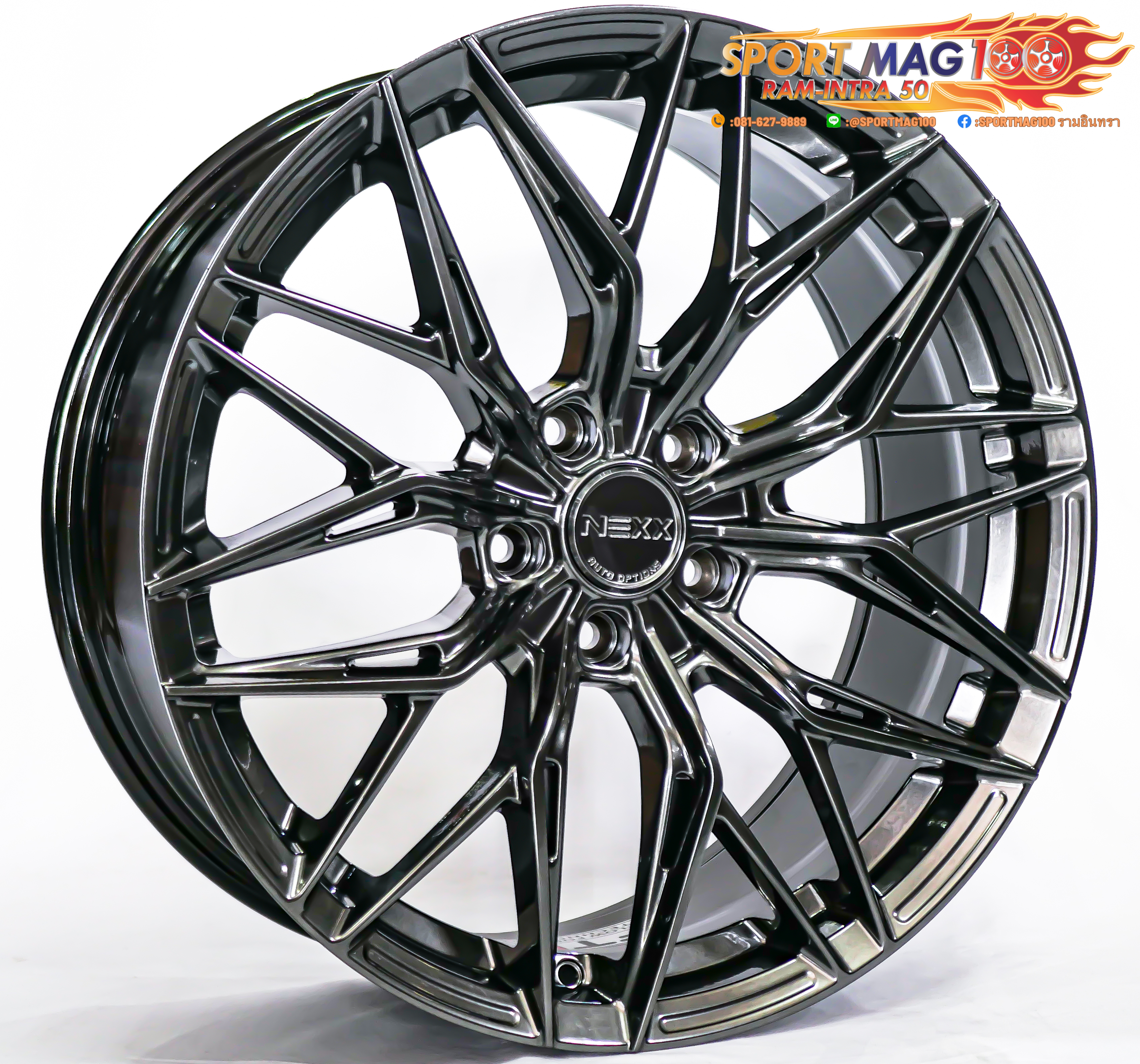ล้อแม็กใหม่เบา FlowForming NEXX XX07 5รู120 ET35 ไฮเปอร์ดาร์ค 8.5-20นิ้ว ล้อแม็ก ล้อแม็กใหม่เบา FlowForming NEXX XX07 5รู120 ET35 ไฮเปอร์ดาร์ค 8.5-20นิ้ว