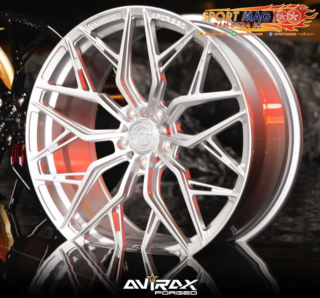 ล้อแม็กใหม่ AVIRAX FORGED GL502 5รู114/112 ET38 ซิลเวอร์ 9-20นิ้ว ล้อแม็ก ล้อแม็กใหม่ AVIRAX FORGED GL502 5รู114/112 ET38 ซิลเวอร์ 9-20นิ้ว