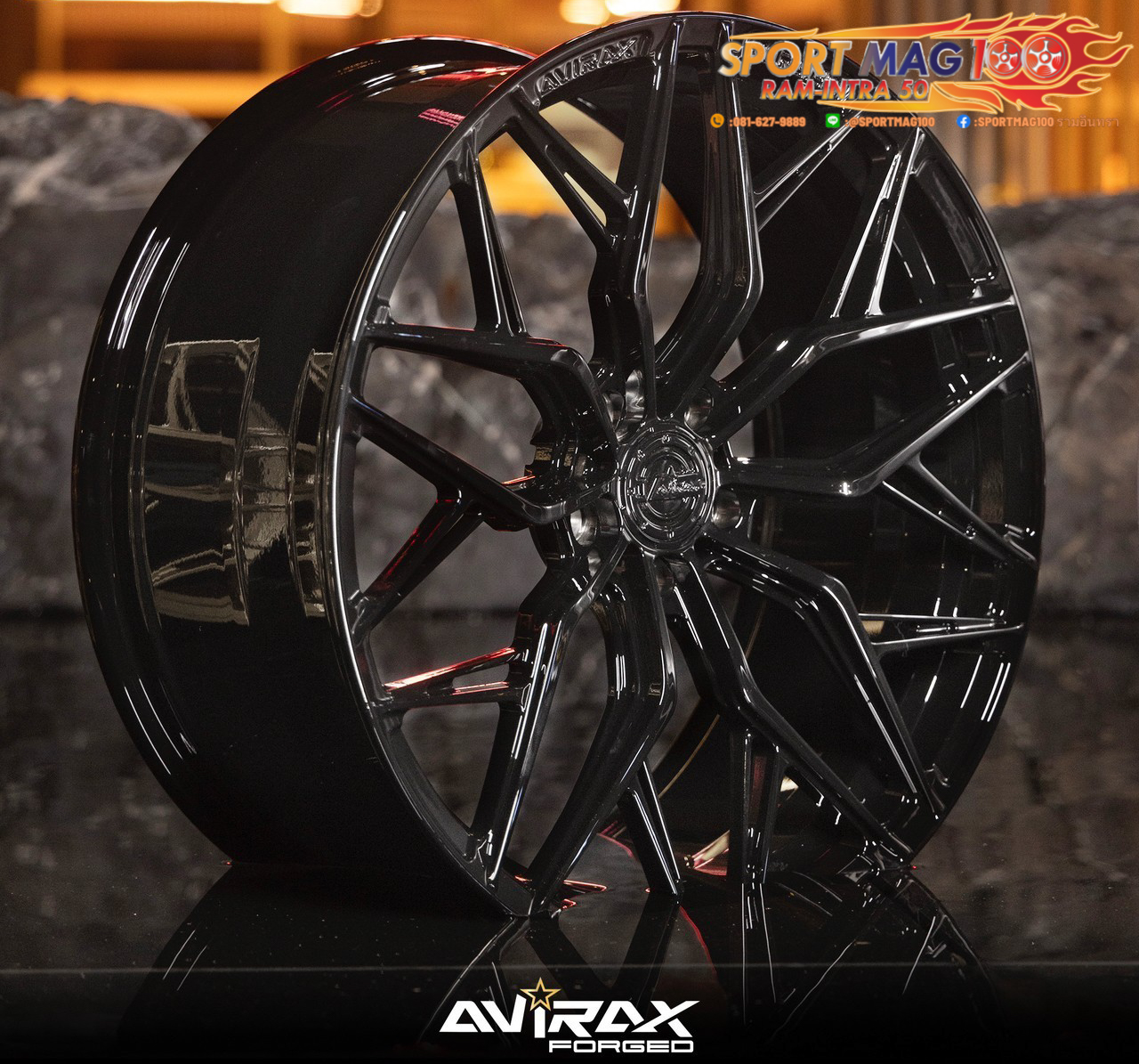 ล้อแม็กใหม่ AVIRAX FORGED GL502 5รู120 ET38 ดำเงา 9-20นิ้ว ล้อแม็ก ล้อแม็กใหม่ AVIRAX FORGED GL502 5รู120 ET38 ดำเงา 9-20นิ้ว