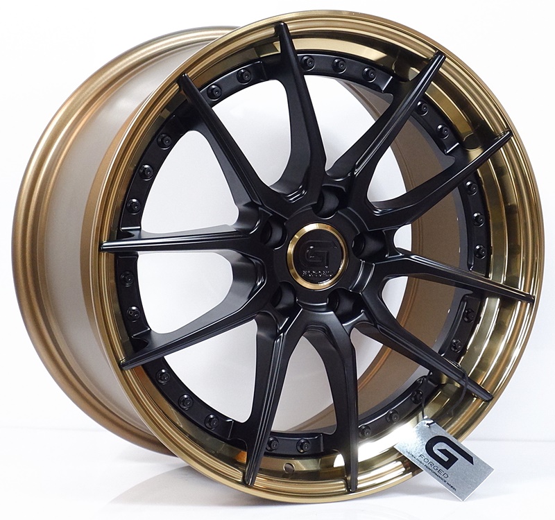 ล้อแม็กแท้2ชิ้น G-Forged GF04 5รู114 สีดำขอบทอง 8.5-18นิ้ว ล้อแม็ก ล้อแม็กแท้2ชิ้น G-Forged GF04 5รู114 สีดำขอบทอง 8.5-18นิ้ว