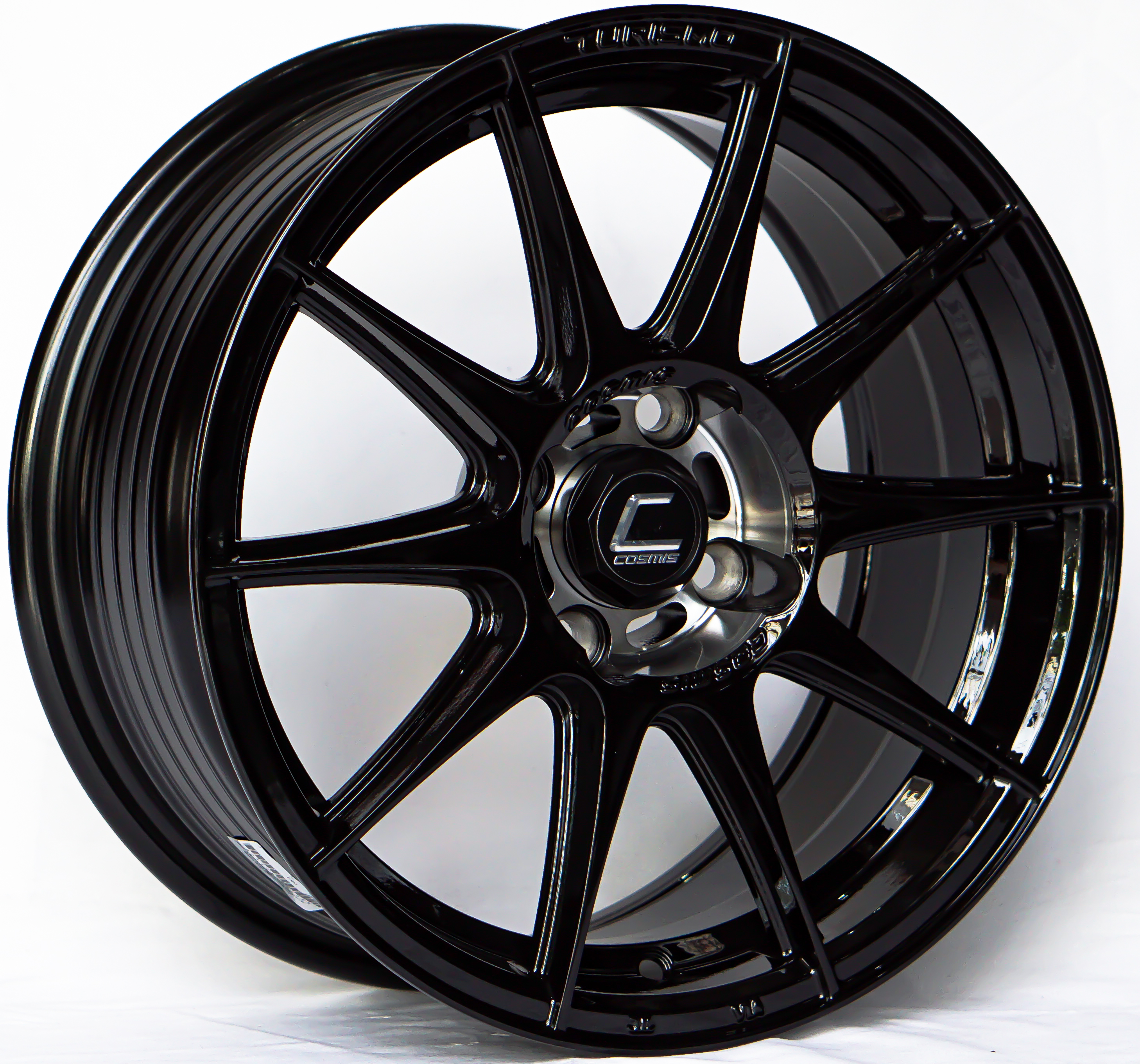ล้อแม็กใหม่ Flowforming Cosmis Turismo 4รู100 ET30 สีดำเงา 7-15นิ้ว (5.3kg.) ล้อแม็ก ล้อแม็กใหม่ Flowforming Cosmis Turismo 4รู100 ET30 สีดำเงา 7-15นิ้ว (5.3kg.)