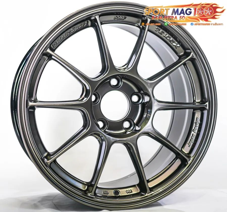 ล้อแม็กใหม่เบา Flowforming AOW TC105X 5รู100 ET35 สีไททัน 8-17นิ้ว ล้อแม็ก ล้อแม็กใหม่เบา Flowforming AOW TC105X 5รู100 ET35 สีไททัน 8-17นิ้ว