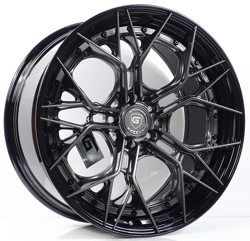ล้อแม็กแท้2ชิ้น G-Forged GF14 5รู112 สีดาร์คกันเมทาลิกขอบดำ ET32-40 F8.5 R10-20นิ้ว ล้อแม็ก ล้อแม็กแท้2ชิ้น G-Forged GF14 5รู112 สีดาร์คกันเมทาลิกขอบดำ ET32-40 F8.5 R10-20นิ้ว
