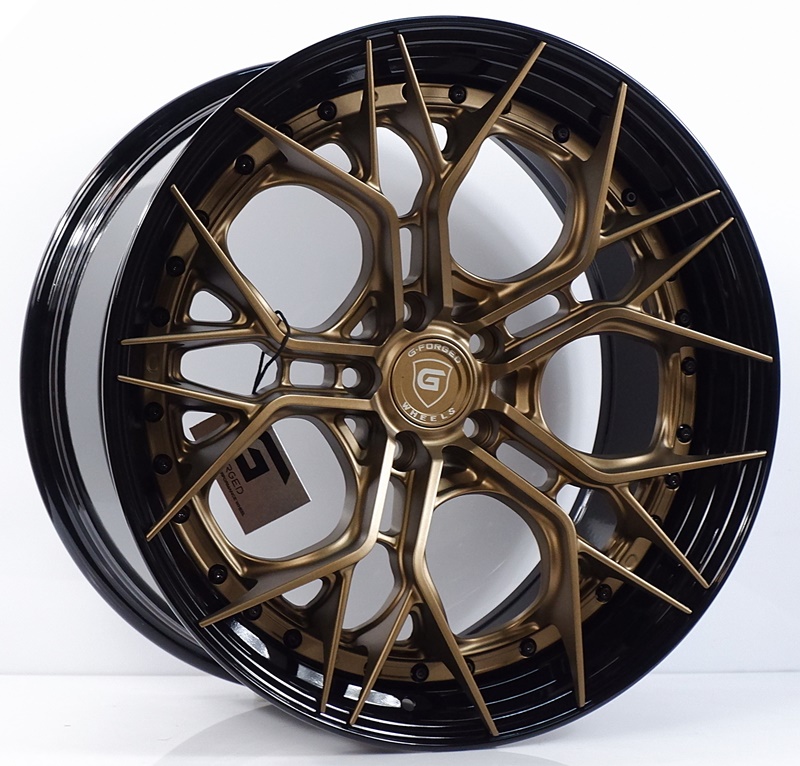 ล้อแม็กแท้2ชิ้น G-Forged GF14 5รู114 สีทองขอบดำ ET32-40 F8.5 R10-20นิ้ว ล้อแม็ก ล้อแม็กแท้2ชิ้น G-Forged GF14 5รู114 สีทองขอบดำ ET32-40 F8.5 R10-20นิ้ว