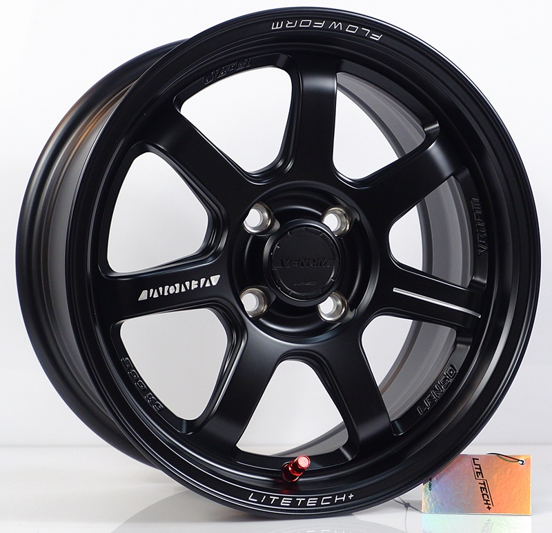 ล้อแม็กใหม่ FlowForming Lenso VT7 LITETECH+ 4รู100 Offset35 ดำด้าน กว้าง7 ขอบ15 (5.03 กิโล) ล้อแม็ก ล้อแม็กใหม่ FlowForming Lenso VT7 LITETECH+ 4รู100 Offset35 ดำด้าน กว้าง7 ขอบ15 (5.03 กิโล)