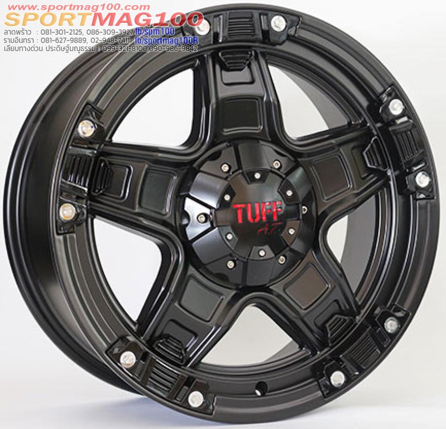 ล้อแม็กใหม่ TUFF 6รู139 ET32 ดำด้าน 8-18นิ้ว(สำหรับกระบะเน้นไม่ล้น และ H1) ล้อแม็กใหม่ TUFF 6รู139 ET32 ดำด้าน 8-18นิ้ว(สำหรับกระบะเน้นไม่ล้น และ H1)