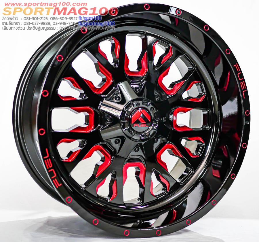 ล้อแม็กซ์ใหม่ Fuel FC45 Stroke 6รู139 ET-18 สีGlossyBlack/Red 10-20นิ้ว ล้อแม็กซ์ใหม่ Fuel FC45 Stroke 6รู139 ET-18 สีGlossyBlack/Red 10-20นิ้ว