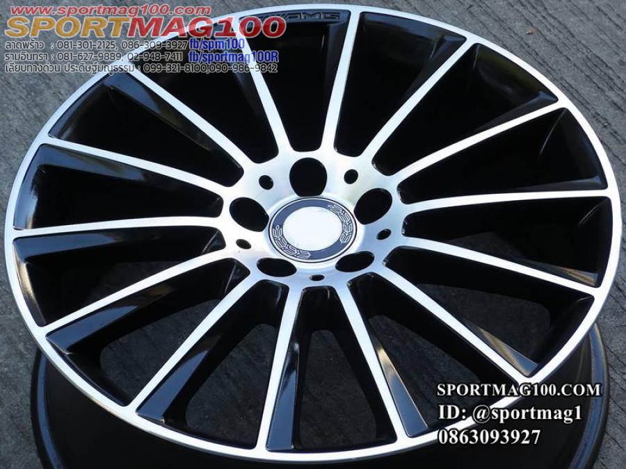 ล้อแม็กมือสองแท้ BENZ AMG A205 5รู112 ดำหน้าเงา F7.5 R8.5-19นิ้ว(17033) ล้อแม็กมือสองแท้ BENZ AMG A205 5รู112 ดำหน้าเงา F7.5 R8.5-19นิ้ว(17033)