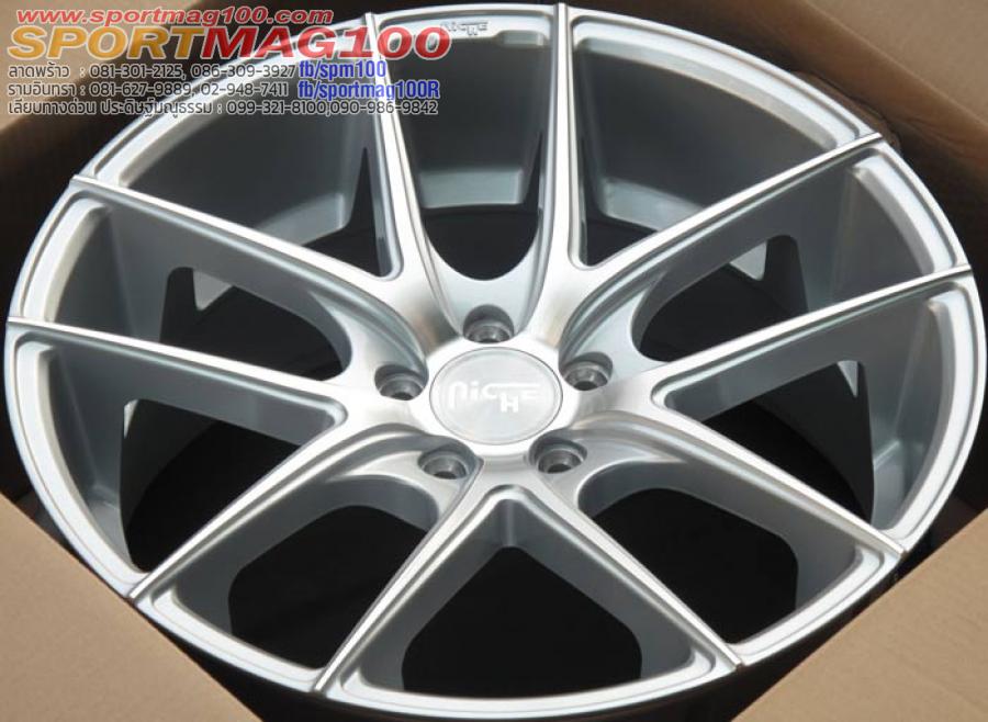 แม็กซ์ใหม่USA NICHE TARGA 5รู130 ซิลเวอร์ F8.5 R9.5 -19นิ้ว แม็กซ์ใหม่USA NICHE TARGA 5รู130 ซิลเวอร์ F8.5 R9.5 -19นิ้ว