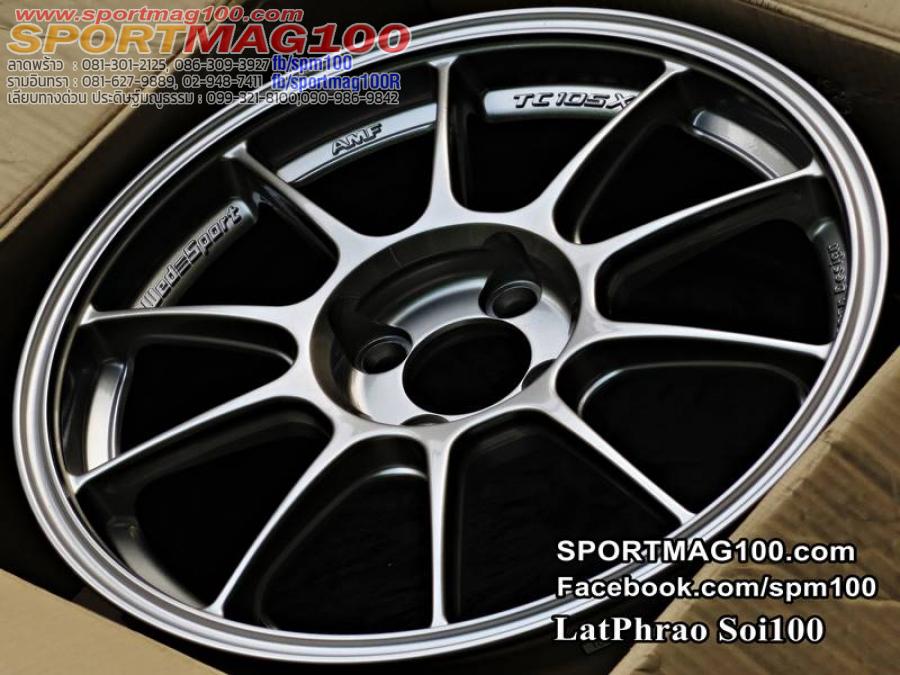 ล้อแม็กใหม่เบา Flowforming AOW TC105X สีTS-titan 4รู100 7-16นิ้ว ล้อแม็กใหม่เบา Flowforming AOW TC105X สีTS-titan 4รู100 7-16นิ้ว
