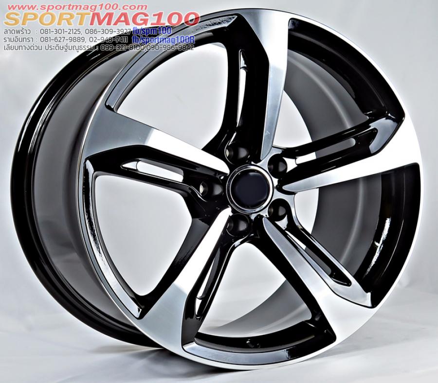 ล้อแม็กใหม่ Audi H639 5รู112 ดำหน้าเงา ET35 8.5-19นิ้ว ล้อแม็กใหม่ Audi H639 5รู112 ดำหน้าเงา ET35 8.5-19นิ้ว