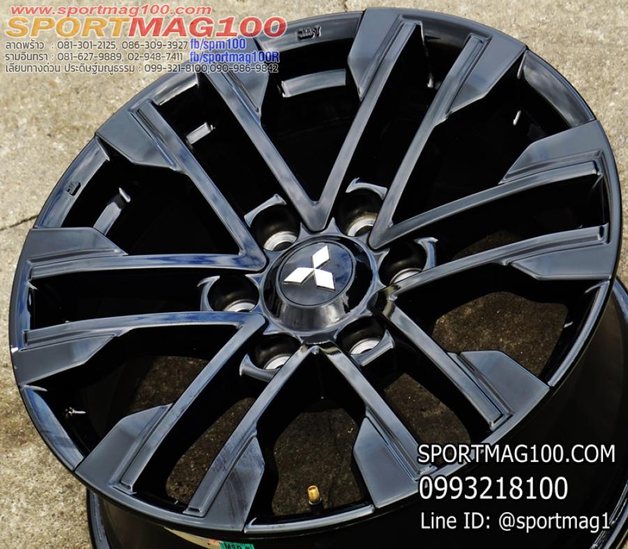 ล้อแม็กป้ายแดง Mitsubishi Pajero SPORT 6รู139 ดำเงา 7.5-18นิ้ว(เลียบทางด่วน) ล้อแม็กป้ายแดง Mitsubishi Pajero SPORT 6รู139 ดำเงา 7.5-18นิ้ว(เลียบทางด่วน)