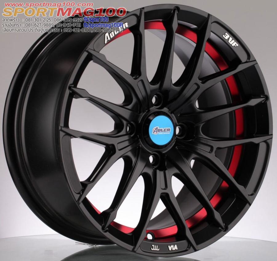 ล้อแม็กใหม่เบา FlowForming Yachiyoda Adler05 4รู100 ET35 ดำคัตแดง 7-15นิ้ว ล้อแม็กใหม่เบา FlowForming Yachiyoda Adler05 4รู100 ET35 ดำคัตแดง 7-15นิ้ว