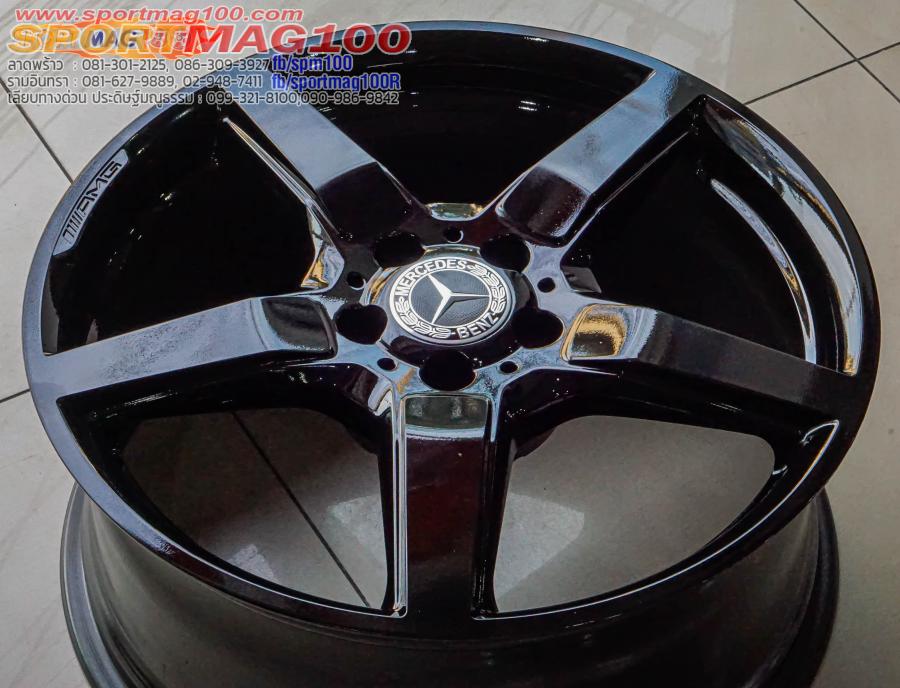 ล้อแม็กแท้ห้าง Benz AMG CLS 5รู112 ET34.5-48 ดำแวว F8.5 R9.5-19นิ้ว(รามอินทรา) ล้อแม็กแท้ห้าง Benz AMG CLS 5รู112 ET34.5-48 ดำแวว F8.5 R9.5-19นิ้ว(รามอินทรา)