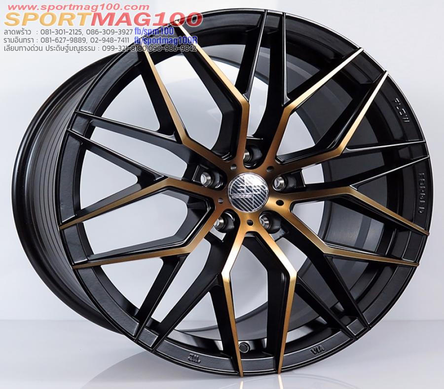 ล้อแม็กใหม่ FlowForming MGW FF034 5รู114 ET35-38 ดำหน้าบรอนซ์ทอง F8.5 R9.5-19นิ้ว ล้อแม็กใหม่ FlowForming MGW FF034 5รู114 ET35-38 ดำหน้าบรอนซ์ทอง F8.5 R9.5-19นิ้ว