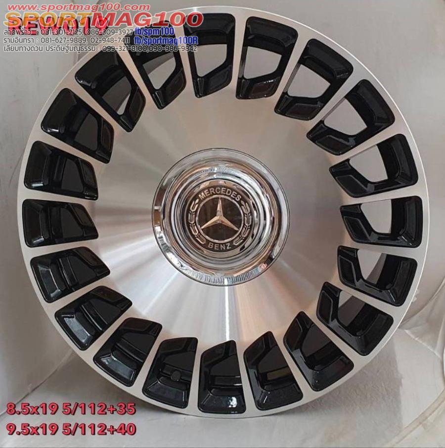 ล้อแม็กใหม่ REW019 5รู112 ET35-40 ดำหน้าเงา F8.5 R9.5-19นิ้ว ล้อแม็กใหม่ REW019 5รู112 ET35-40 ดำหน้าเงา F8.5 R9.5-19นิ้ว