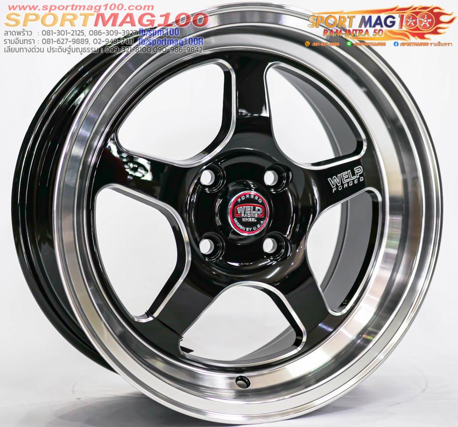 ล้อแม็กใหม่ HF238 Weld 4รู100 ET30 ดำมิลลิ่ง 7-15นิ้ว ล้อแม็กใหม่ HF238 Weld 4รู100 ET30 ดำมิลลิ่ง 7-15นิ้ว