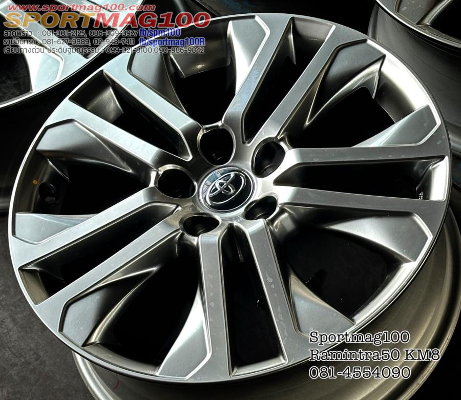 ล้อแม็กป้ายแดง Toyota Innova 5รู114 ET45 ไฮเปอร์แบล็ค 7-18นิ้ว(รามอินทรา) ล้อแม็กป้ายแดง Toyota Innova 5รู114 ET45 ไฮเปอร์แบล็ค 7-18นิ้ว(รามอินทรา)