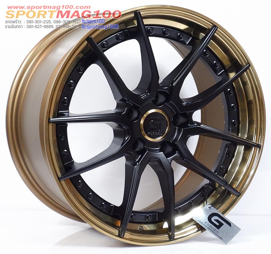ล้อแม็กแท้2ชิ้น G-Forged GF04 5รู114 สีดำขอบทอง 8.5-18นิ้ว ล้อแม็กแท้2ชิ้น G-Forged GF04 5รู114 สีดำขอบทอง 8.5-18นิ้ว