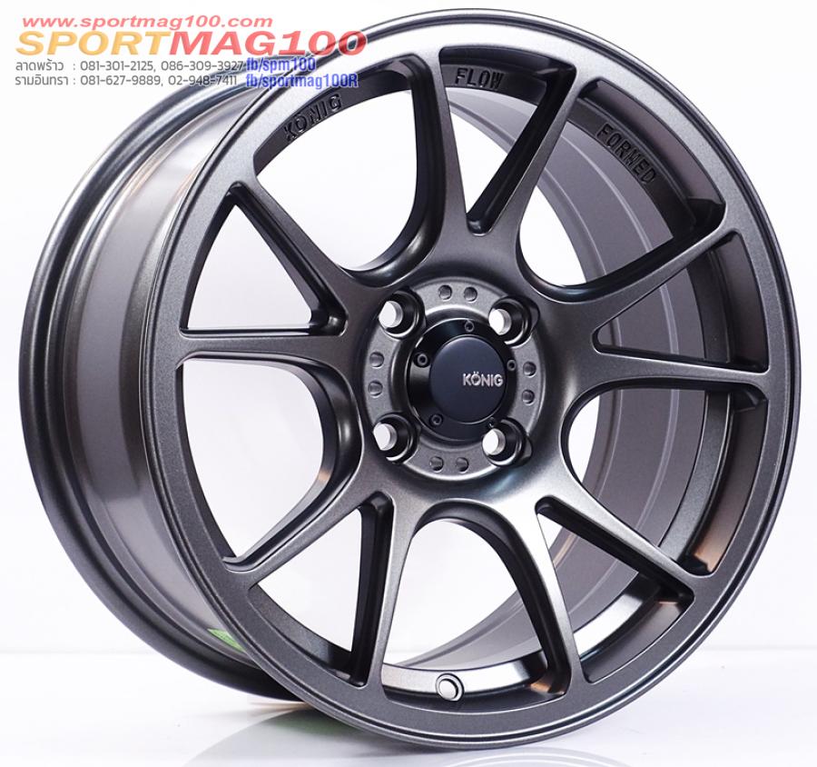 ล้อแม็กใหม่เบาสุดๆ USA Konig N903m เทา 4รู100 ET28 7-15นิ้ว ล้อแม็กใหม่เบาสุดๆ USA Konig N903m เทา 4รู100 ET28 7-15นิ้ว